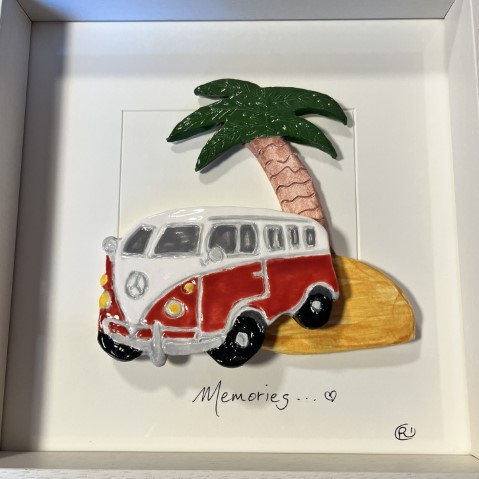 Textured ceramic artwork by Rose Derham